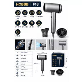 HOBBB Lyngby hair dryer, 1800 W