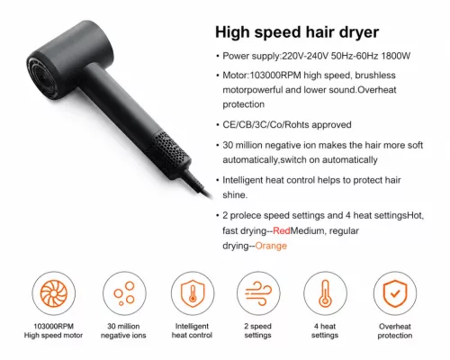 HOBBB Helsingør hair dryer, 1600 W