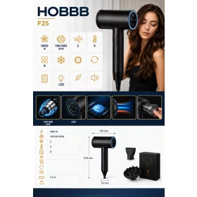 HOBBB Hvidovre hair dryer, 1800 W