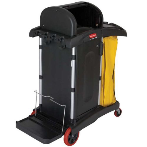 Rubbermaid large capacity lockable cleaning cart