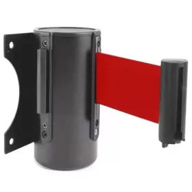 Wall-mounted belt unit metal, with red belt, 5m, 5m (FTFP)