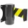 Wall-mounted belt unit metal, with yellow-black belt, 5m, 5m (FTFSF)