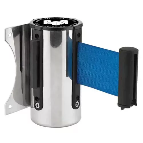 Wall-mounted belt unit metal, with blue belt, 5m, 5m (FTKK)
