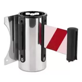   Wall-mounted belt unit metal, with red-white belt, 5m, 5m (FTKPF)