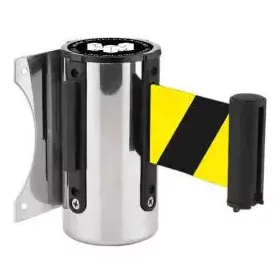   Wall-mounted belt unit metal, with yellow-black belt, 5m, 5m (FTKSF)
