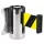 Wall-mounted belt unit metal, with yellow-black belt, 5m, 5m (FTKSF)