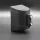 Black wall-mounted belt housing plastic, with yellow-black belt, 5m, 5m (FTMFM)