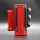 Wall-mounted belt unit metal, with red belt, 3m, 3m (FTPPM)
