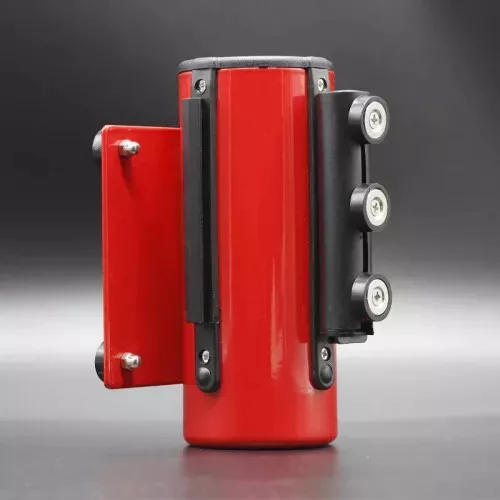 Wall-mounted belt unit metal, with red belt, 3m, 3m (FTPPM)