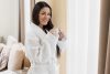 ROBE WHITE WASP PATTERN SIZE 2XL