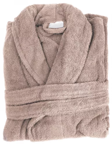 Coloured bathrobe BEIGE 0025 size s