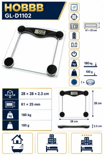 HOBBB Skov digital bathroom scales