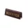 RESERVED table sign, dark brown faux leather, gold print, small