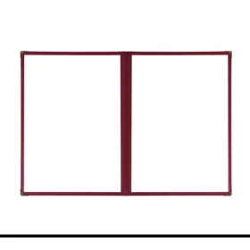Bistro menu cover A5, 2 sheets, red