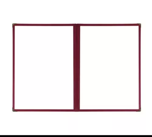 Bistro menu cover A5, 2 sheets, red