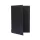 Black leather-look menu holder with elastic band, A5