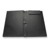 Magnetic bill folder, black faux leather
