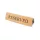 RESERVED table sign, gold faux leather, brown print, large
