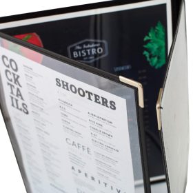   Bistro étlaptartó, 3 lapos, A4 méretű, kihajtható, bisztró