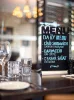 Securit krétatábla, Menu sziluett, alu talppal