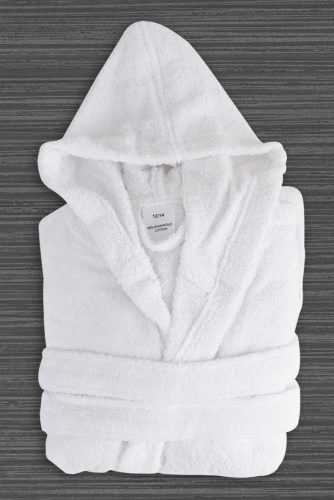 CHILDREN'S WHITE TERRY ROBE SIZE 8-10
