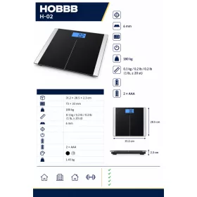 HOBBB Sne digital bathroom scales