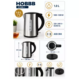 HOBBB Skive kettle, 1.0 l