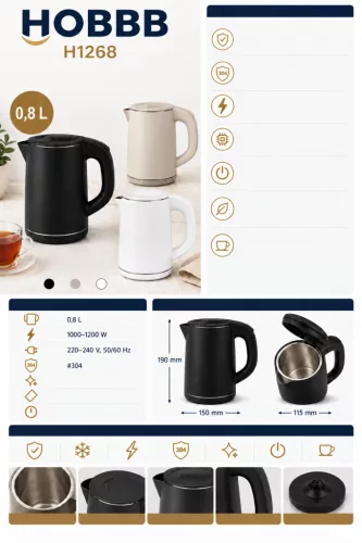 HOBBB Frederikshavn kettle, 0.8 l
