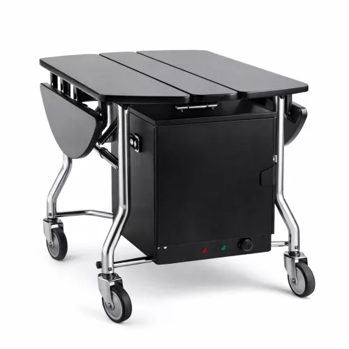 Food warmer and foldable Room service trolley set