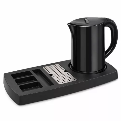HOBBB Nakskov tray + Køge H1266 Black kettle, 1.2 l – set
