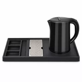   HOBBB Gentofte tray + Køge H1266 Black kettle, 1.2 l – set