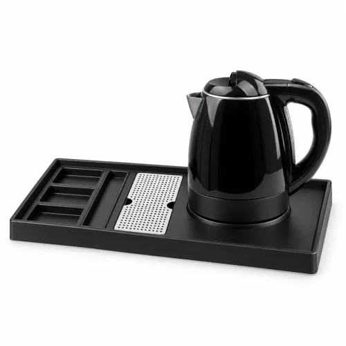 HOBBB Gentofte tray + Viborg H2002 Black kettle, 1.2 l – set