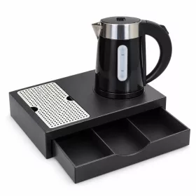 HOBBB Sæby tray + H1262 Black kettle, 0.6 l – set