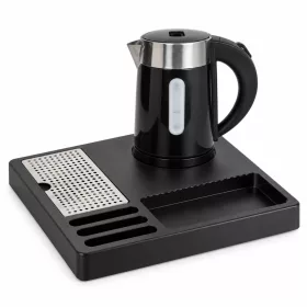 HOBBB Assens tray + H1262 Black kettle, 0.6 l – set