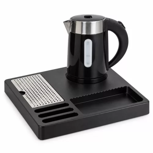 HOBBB Assens tray + H1262 Black kettle, 0.6 l – set