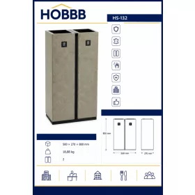HOBBB Ry free-standing guest room waste bin