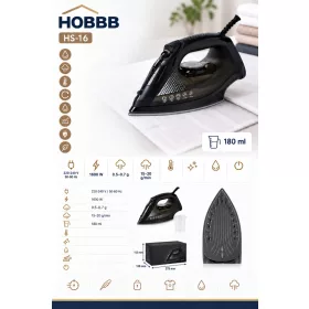 HOBBB Ålsgårde steam iron, 1600 W