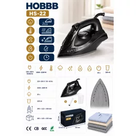 HOBBB Nivå steam iron, 2200 W
