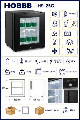 HOBBB Minibar 23 litres