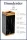 HOBBB Brønderslev free-standing communal area waste bin, titanium gold