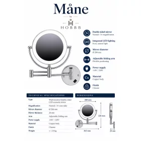 HOBBB Måne tabletop cosmetic mirror