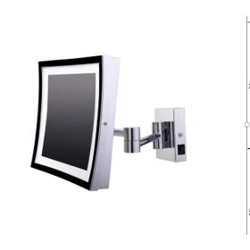Wall mounted cosmetic mirror