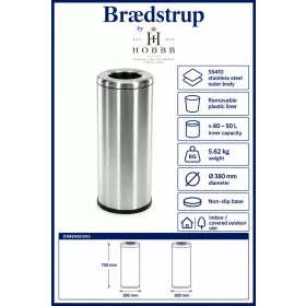HOBBB Brædstrup communal area waste bin