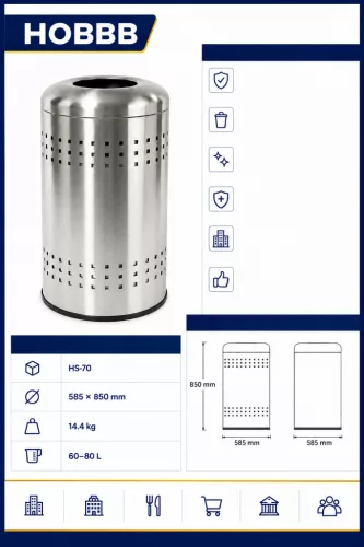 HOBBB Them communal area waste bin