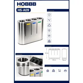 HOBBB Bjerringbro free-standing communal area waste bin
