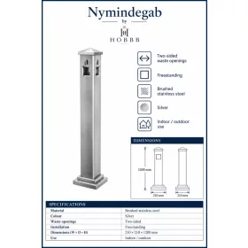 HOBBB Nymindegab free-standing communal area waste bin