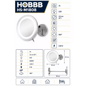 HOBBB Vig wall-mounted cosmetic mirror