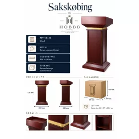 HOBBB Sakskøbing lectern, brown