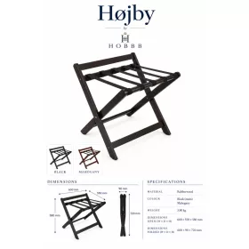 HOBBB Højby luggage rack, black