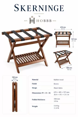 HOBBB Skerninge luggage rack